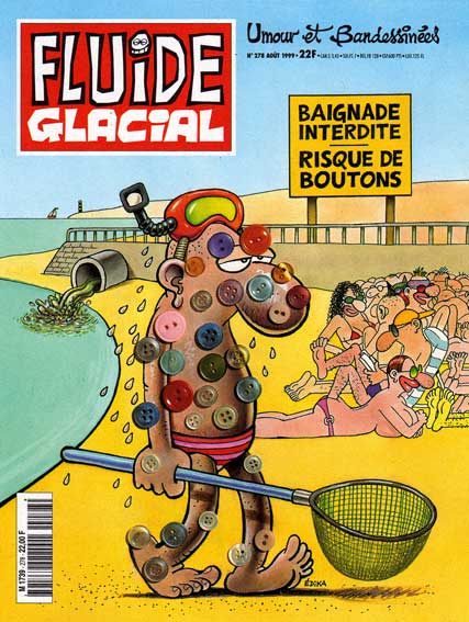  Fluide Glacial n278 - Baignade interdite -risques de boutons- par Edika