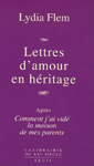  couverture de Lettres d'amour en hritage de Lydia Flem