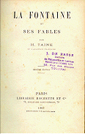 couverture des Fables de Jean de La Fontaine 