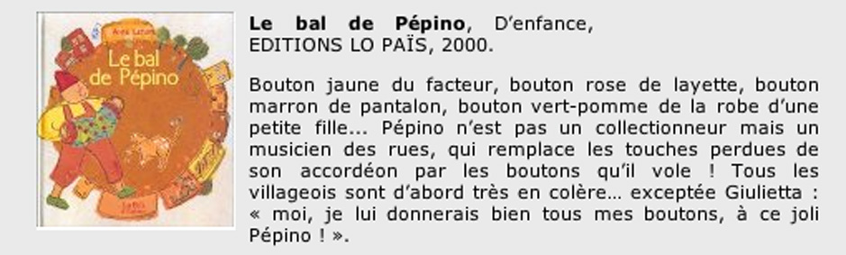  prsentation de Le bal de Pepino de Anne Letuffe