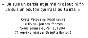  Rfrences bibliographiques de Rond Carr de  Kveta Pacovska