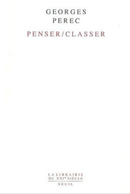 image couverture de PenserClasser de Georges Perec