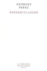 image couverture de PenserClasser de Georges Perec