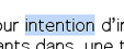 iphoto d'cran d'un fragment de  texte le mot intention