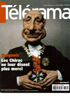 imagette d'une couverture de Telerama représentant Chirac