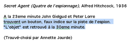  fragment de synopsis du film Secret agent de  Alfred Hitchcock 