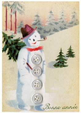 le bonhomme de neige et les boutons