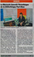  picto - article du Progrs - exposition Marianne mise  nu - artothque de Lyon - mai-juin 2008