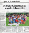 la Centrale de tri -  de La Mercerie- Maison de l'Enfance de la Duchre- Juillet-aot 2008-article du Progrs - Aurlie Mourier- le sourire de la mercire