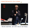  picto confrence de Michel Jeanns  l'artothque de Lyon - de l'art in situ  l'art in tissu 