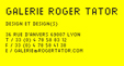 logo site galerie Roger Tator à Lyon