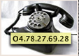 imagette d'un telephone ancien et numéro de telephone de la Mercerie