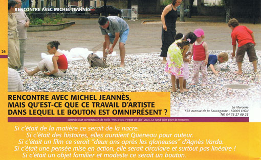 illustration d'un article de Denise Menu dans Agri-Culture n7 -Monsieur Bouton 
